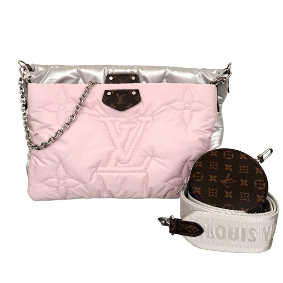 Louis Vuitton Maxi Pillow Multi Pochette Accessories Silver Pink Limited - Picture 1 of 15